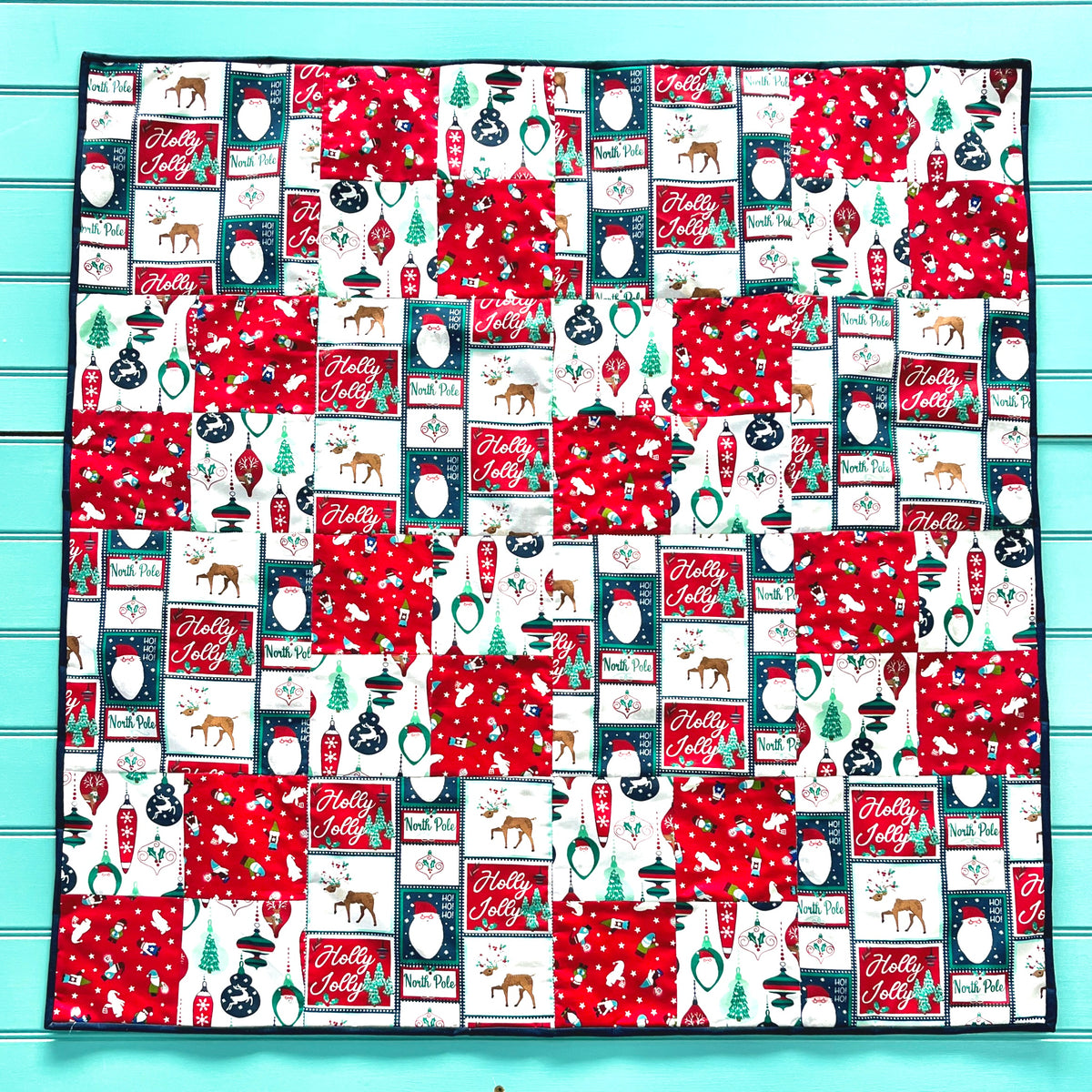 Christmas Beginner's Quilt PDF Pattern Downloadable Sewing Patterns