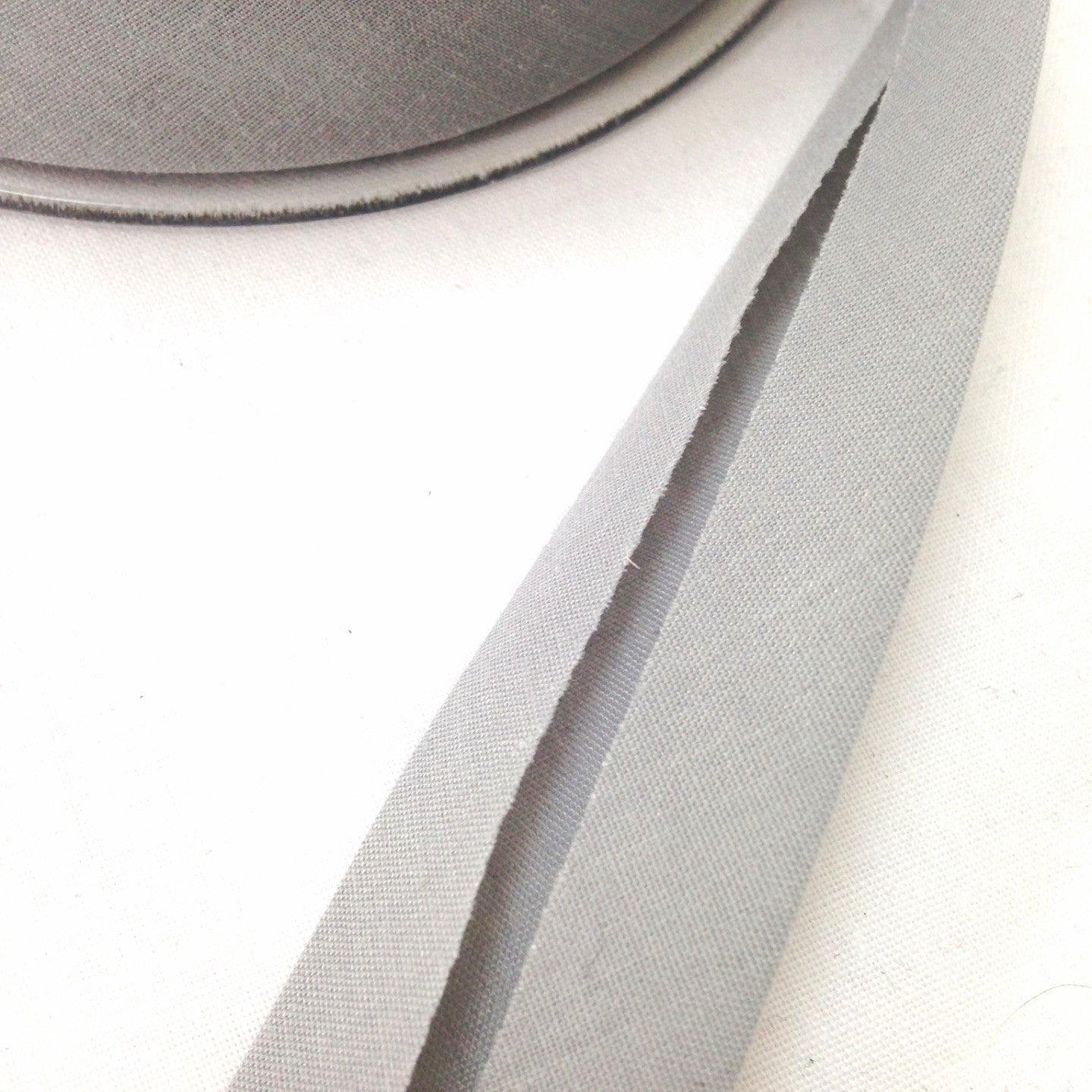 Grey Bias Binding - Single Fold Bias Binding | Sewing Bias Binding