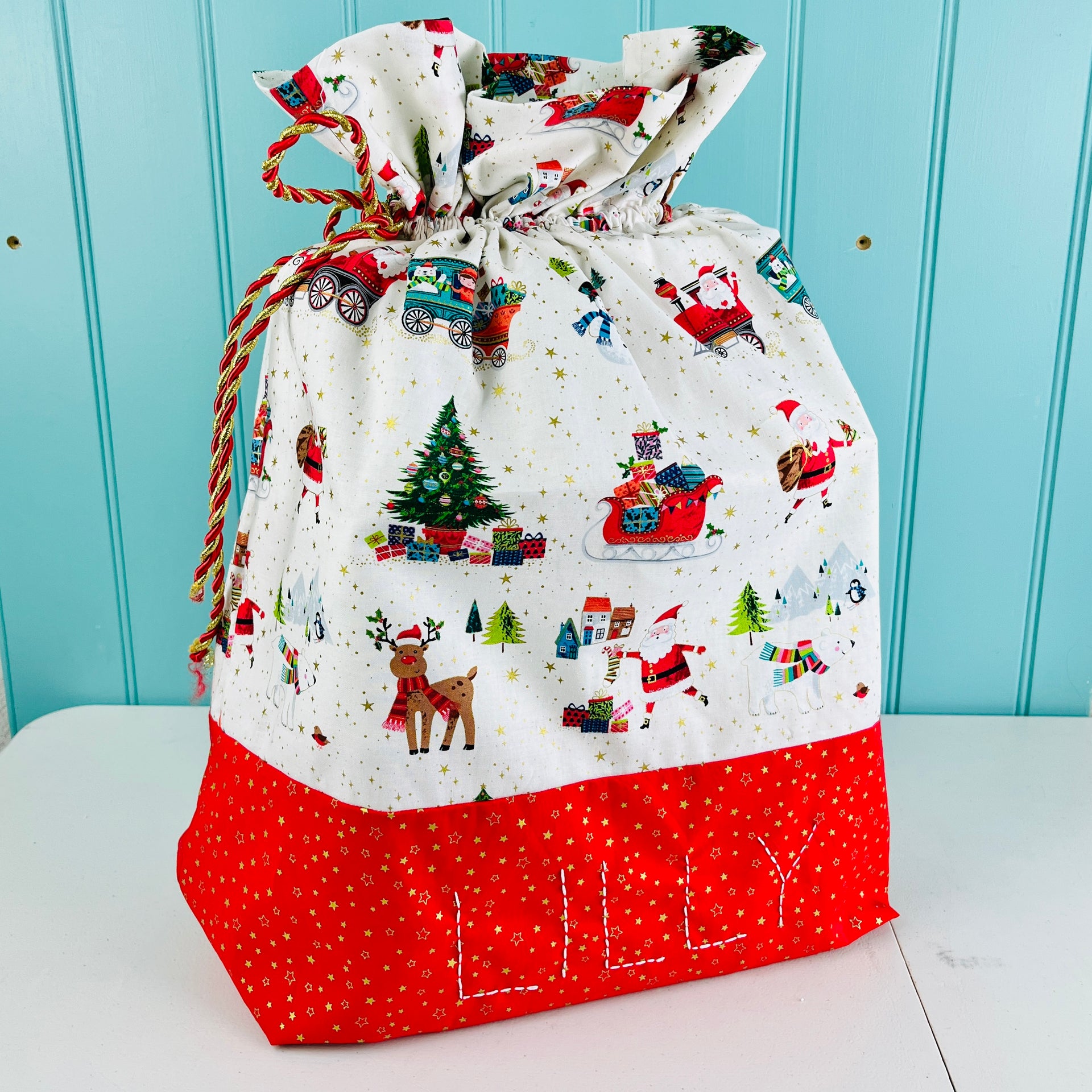 Personalised Christmas Present Sack Project Box Sewing Kits – My