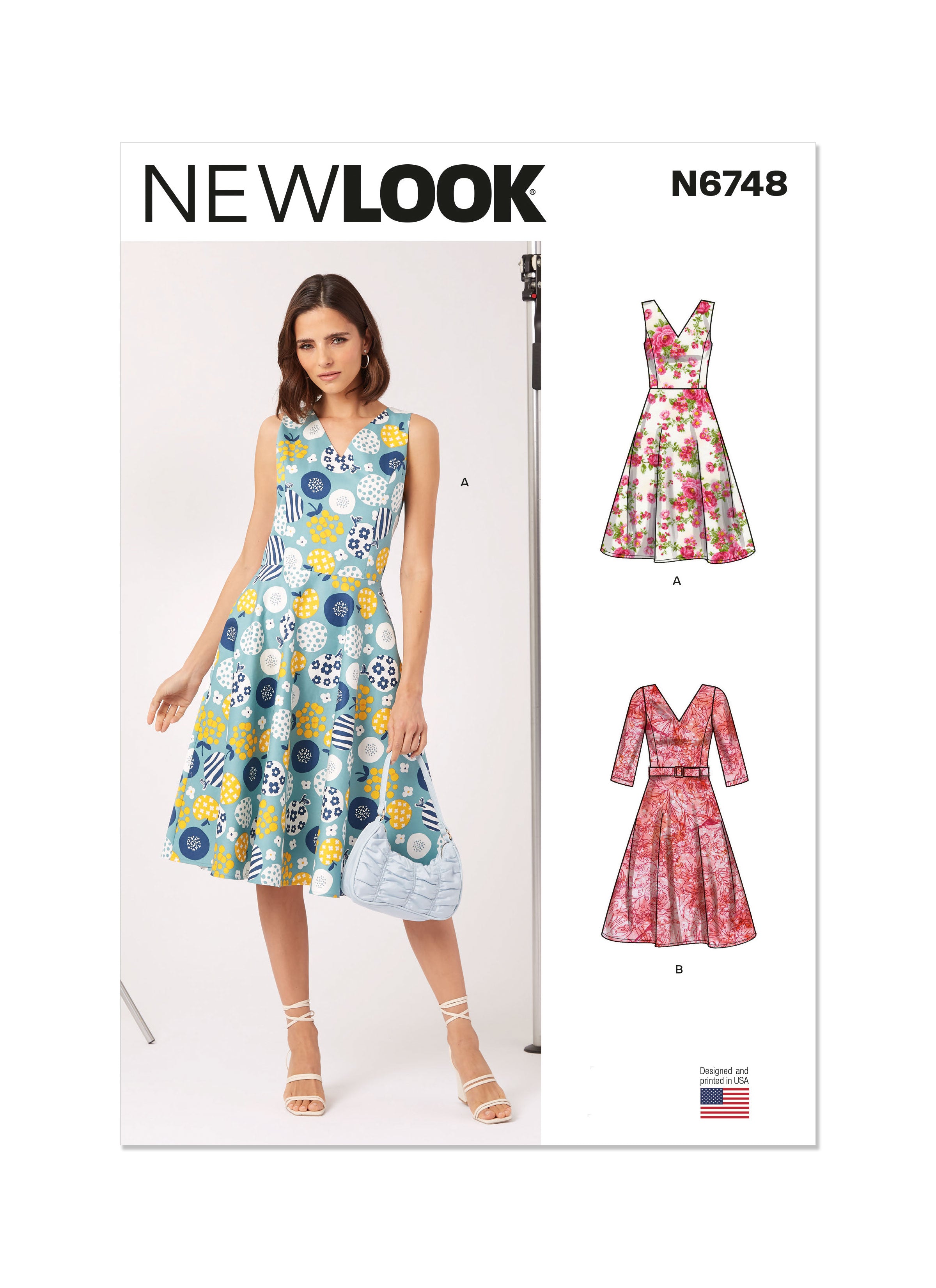 Amazon.com: NEW LOOK 6372 Misses' Dresses Each in Two Lengths Sewing Kit,  Size A (6-8-10-12-14-16-18)