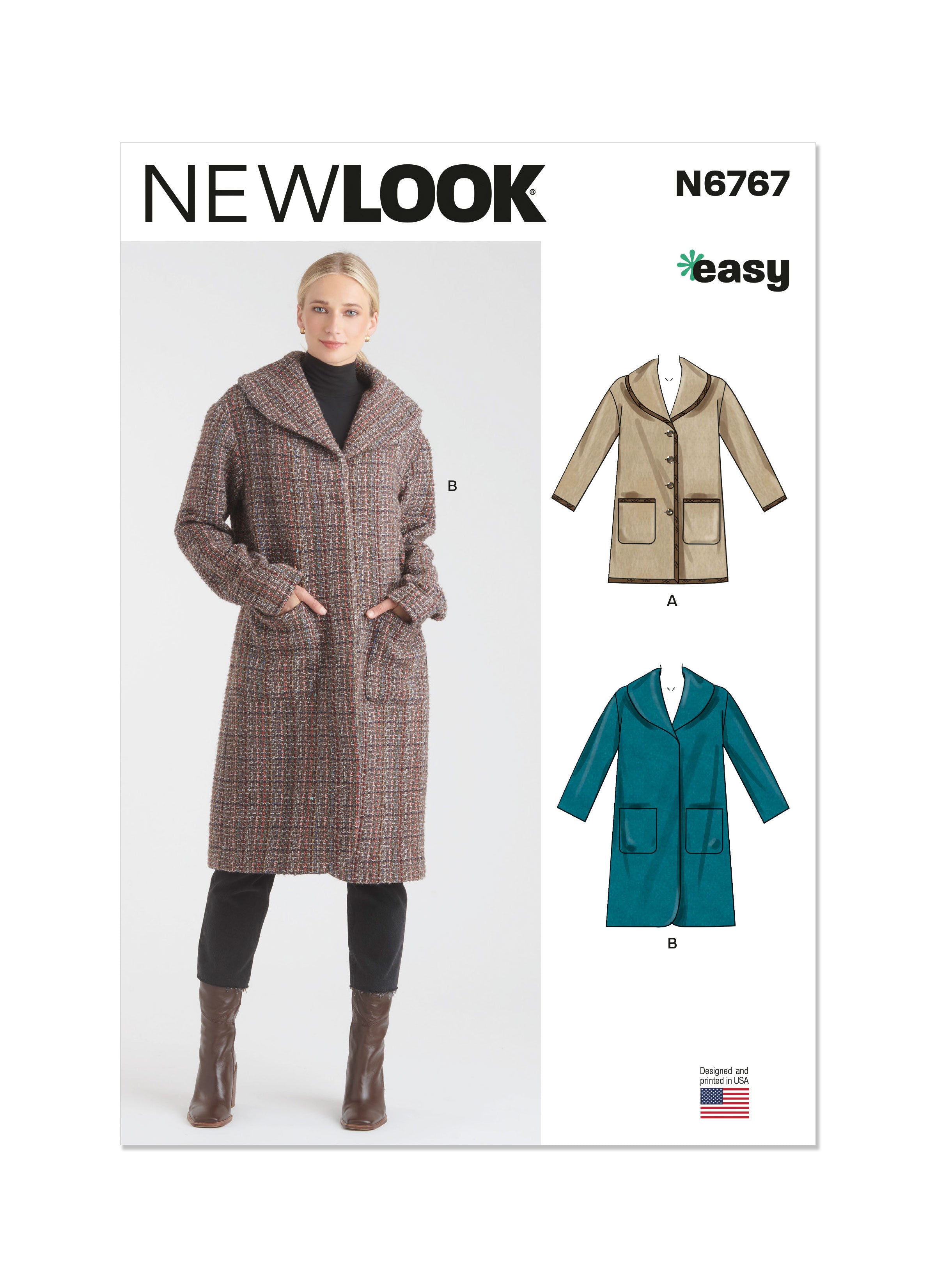 New Look Sewing Pattern N6767 Misses Coats My Sewing Box