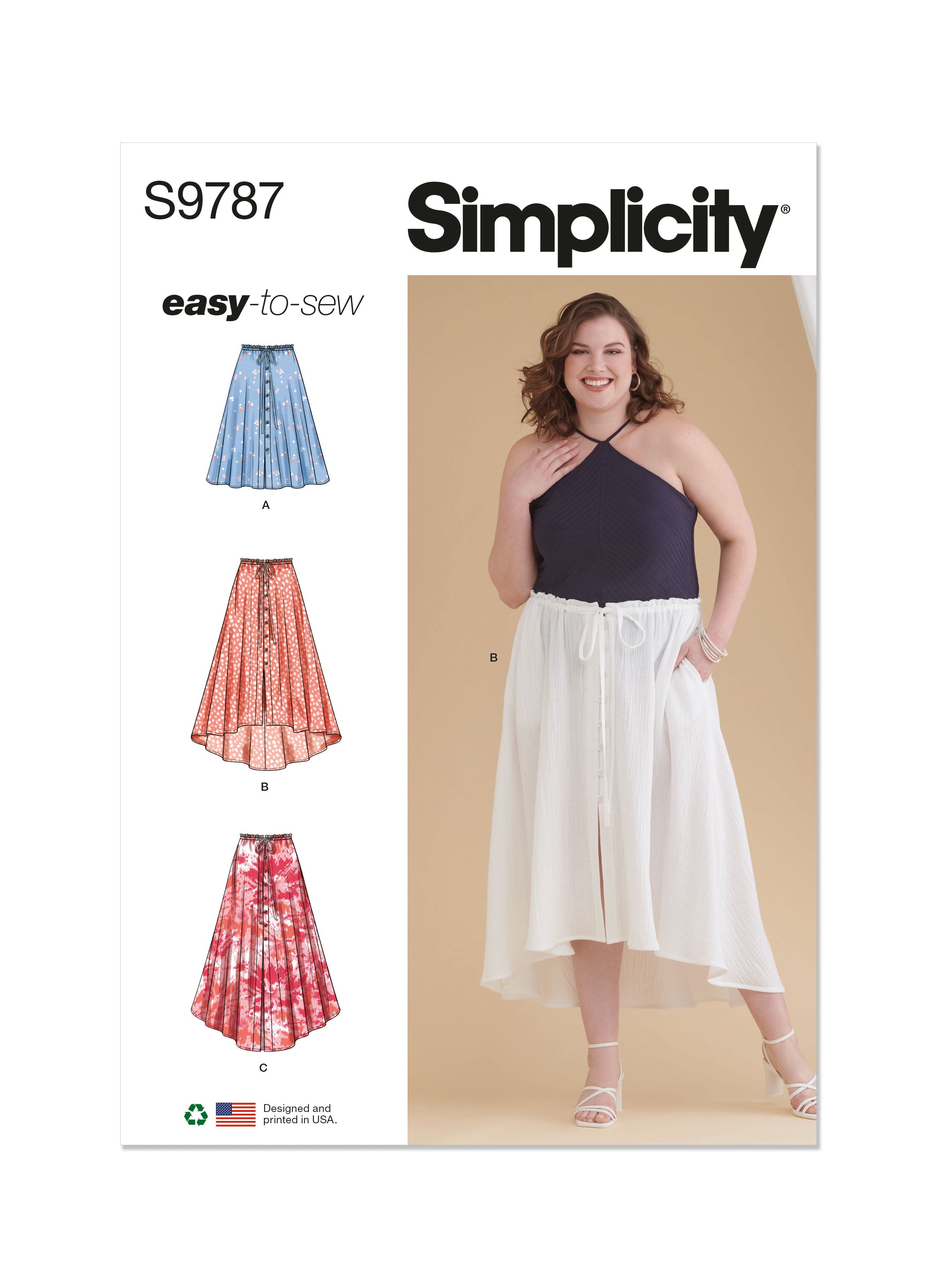 Simplicity Sewing Pattern S9787 Women s Skirt With Hemline