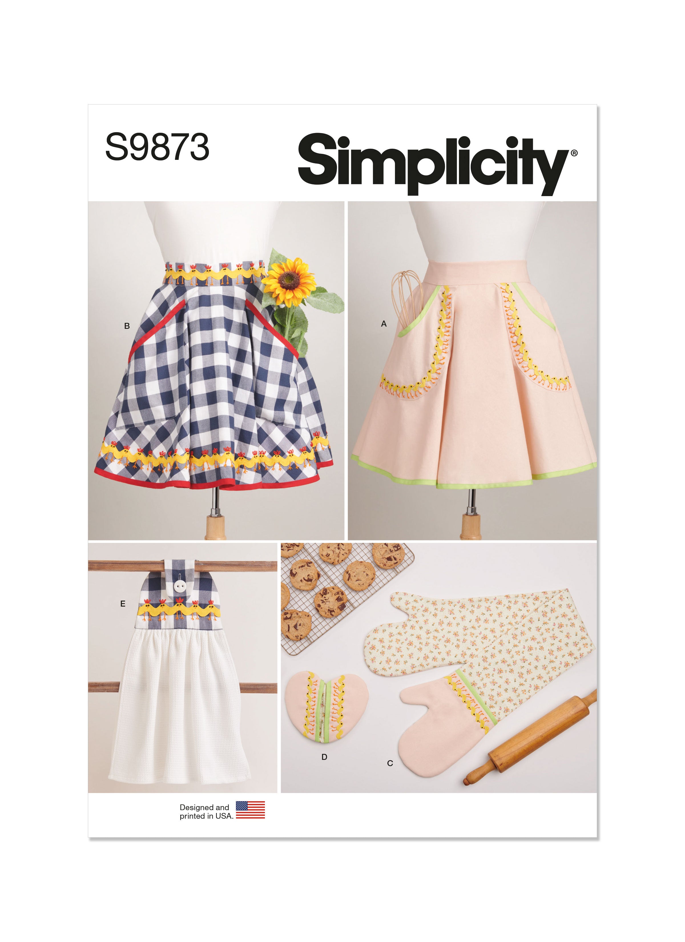 Simplicity Sewing Pattern S9873 Apron and Kitchen Accessories My Sewing Box