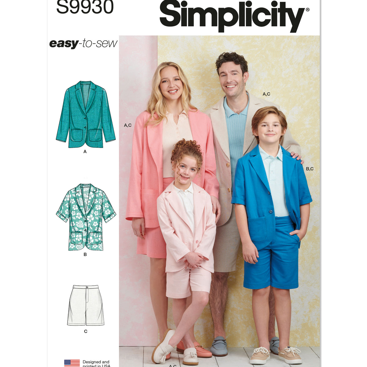 Simplicity Sewing Pattern S9930 - Children's, Teens' and Adults' Blaze ...