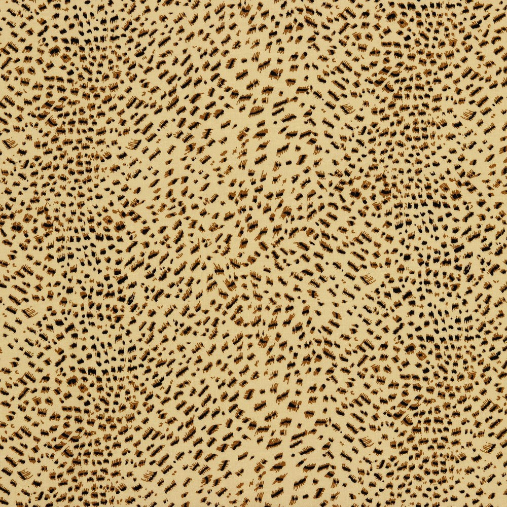 Cheetah Print Ecru Viscose Fabric