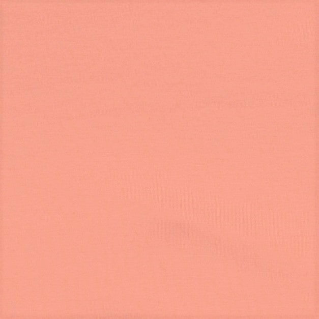 Plain Salmon Pink Cotton Jersey Fabric