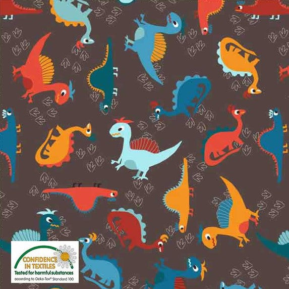 Dinosaur jersey fabric clearance