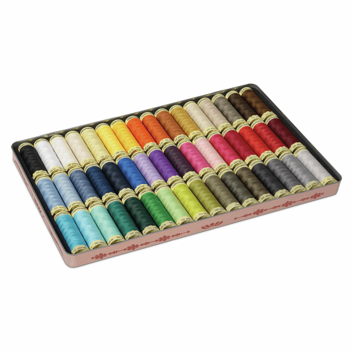 Thread Tin Gutermann Vintage Tin Sew-All Thread Set 48pk Basics | Threads – My ...
