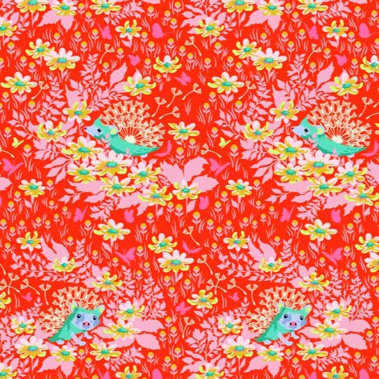 Tiny Beasts Who's Your Dandy Glow - Tula Pink - PER QUARTER METRE Tiny Beasts Who's Your Dandy Glow - Tula Pink - PER QUARTER METRE