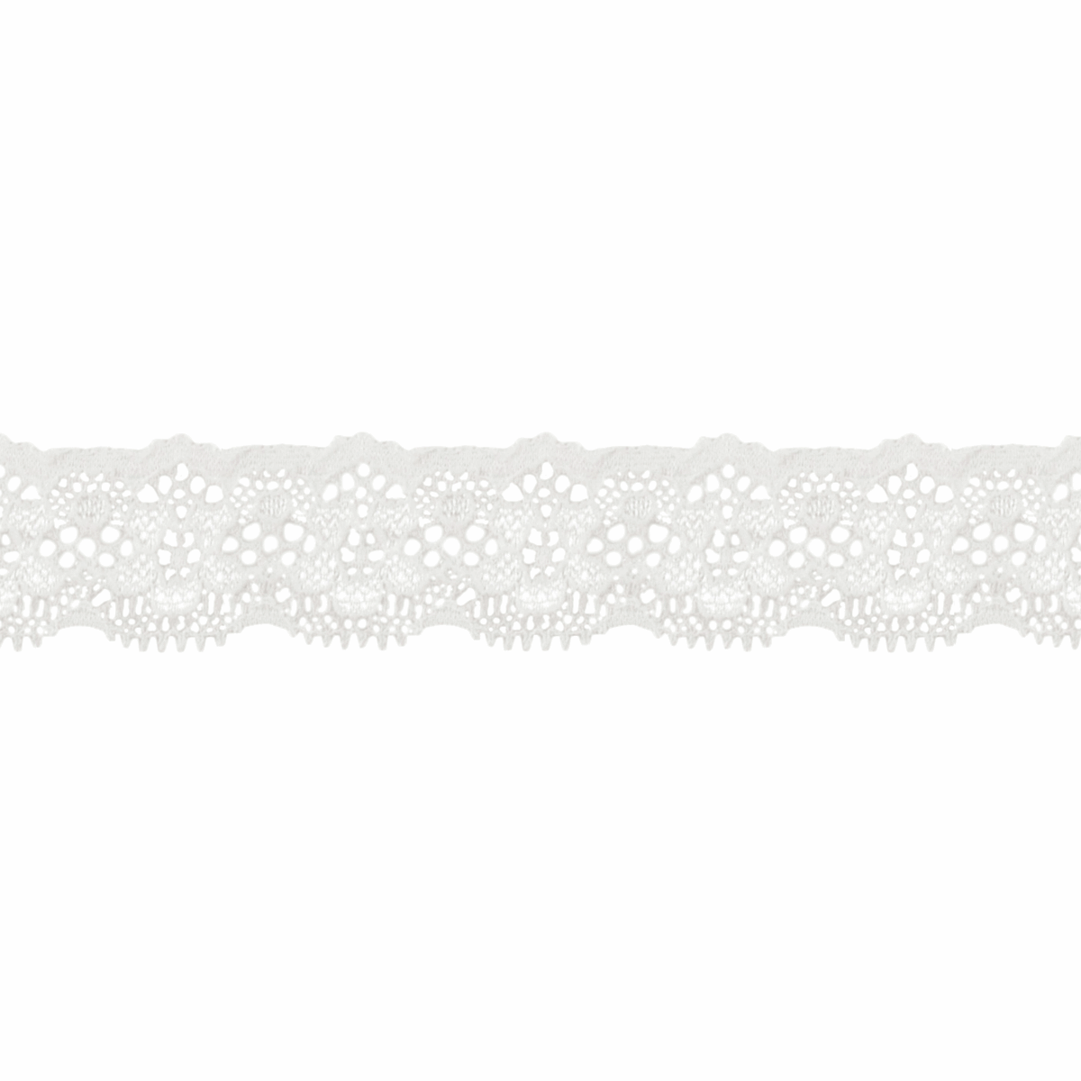 24mm Ivory Stretch Lace Ribbons and Trims