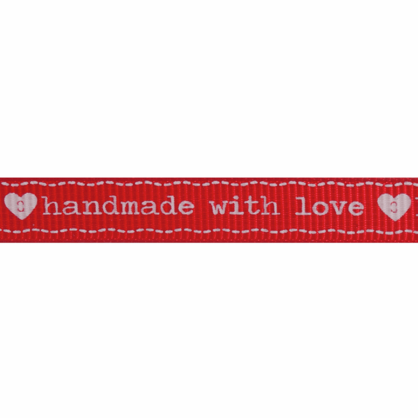 10mm Handmade With Love Ribbon | Ribbons and Trims – My Sewing Box