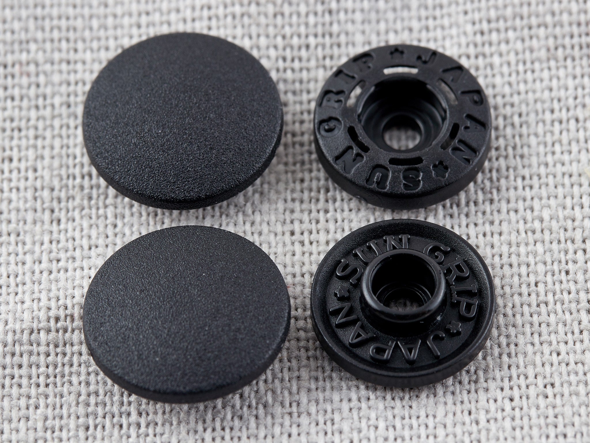 Hemline 13mm No-Tool Plastic Snap Fasteners - Black