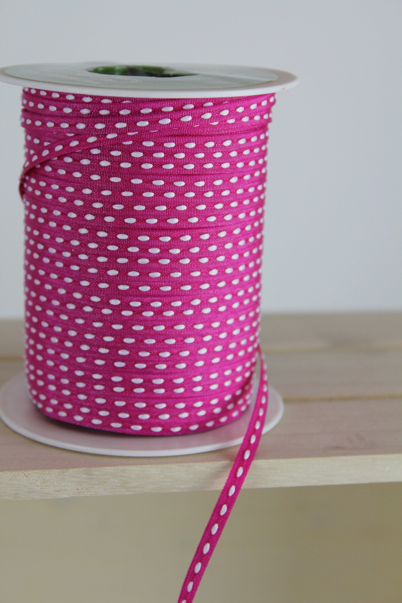 Slim Pink Centre Stitch Ribbon