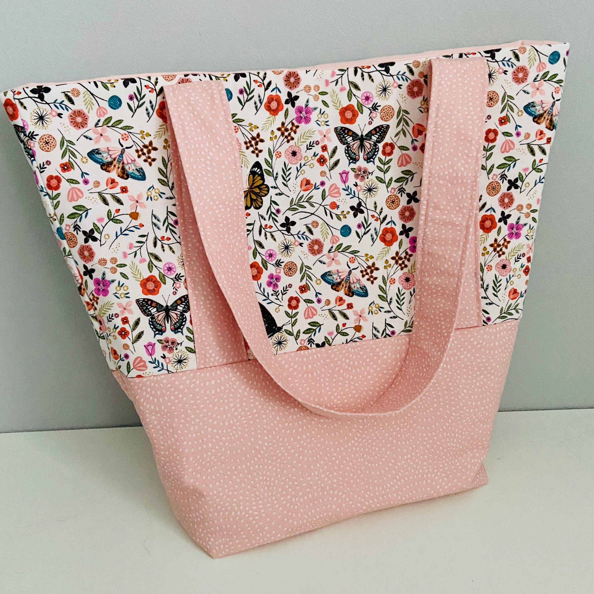 Contrast Tote Bag PDF pattern Downloadable Sewing Patterns