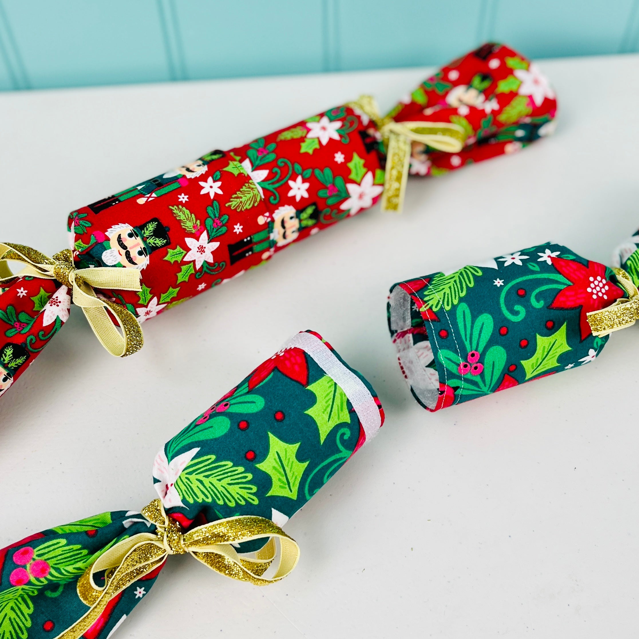 Reusable Fabric Christmas Crackers PDF pattern Downloadable Sewing