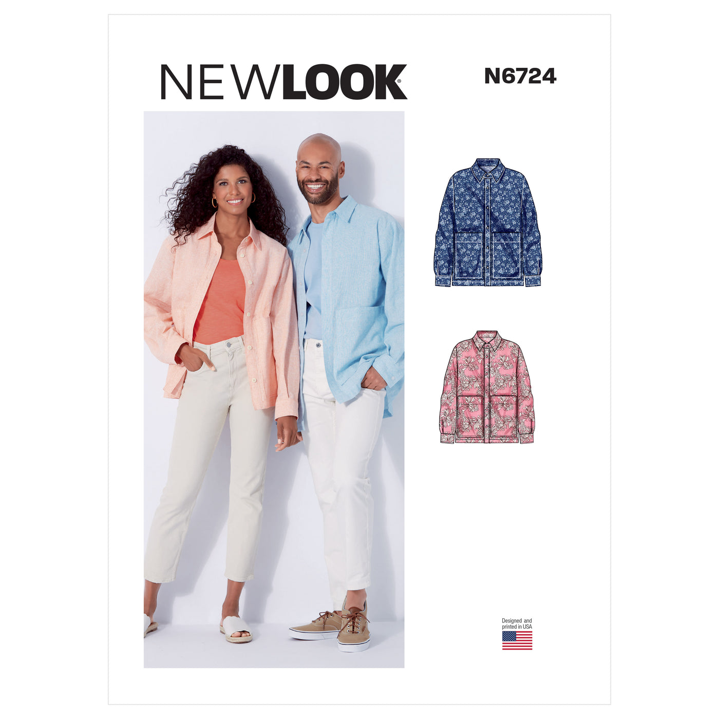New Look Sewing Pattern 6724 - Unisex Shirt – My Sewing Box