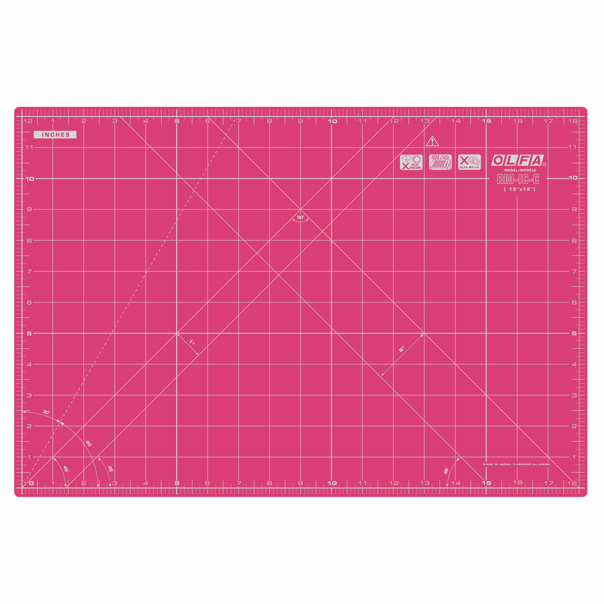 Imperial & Metric Self Healing Cutting Mat for Quilting & Crafts Imperial & Metric Self Healing Cutting Mat for Quilting & Crafts