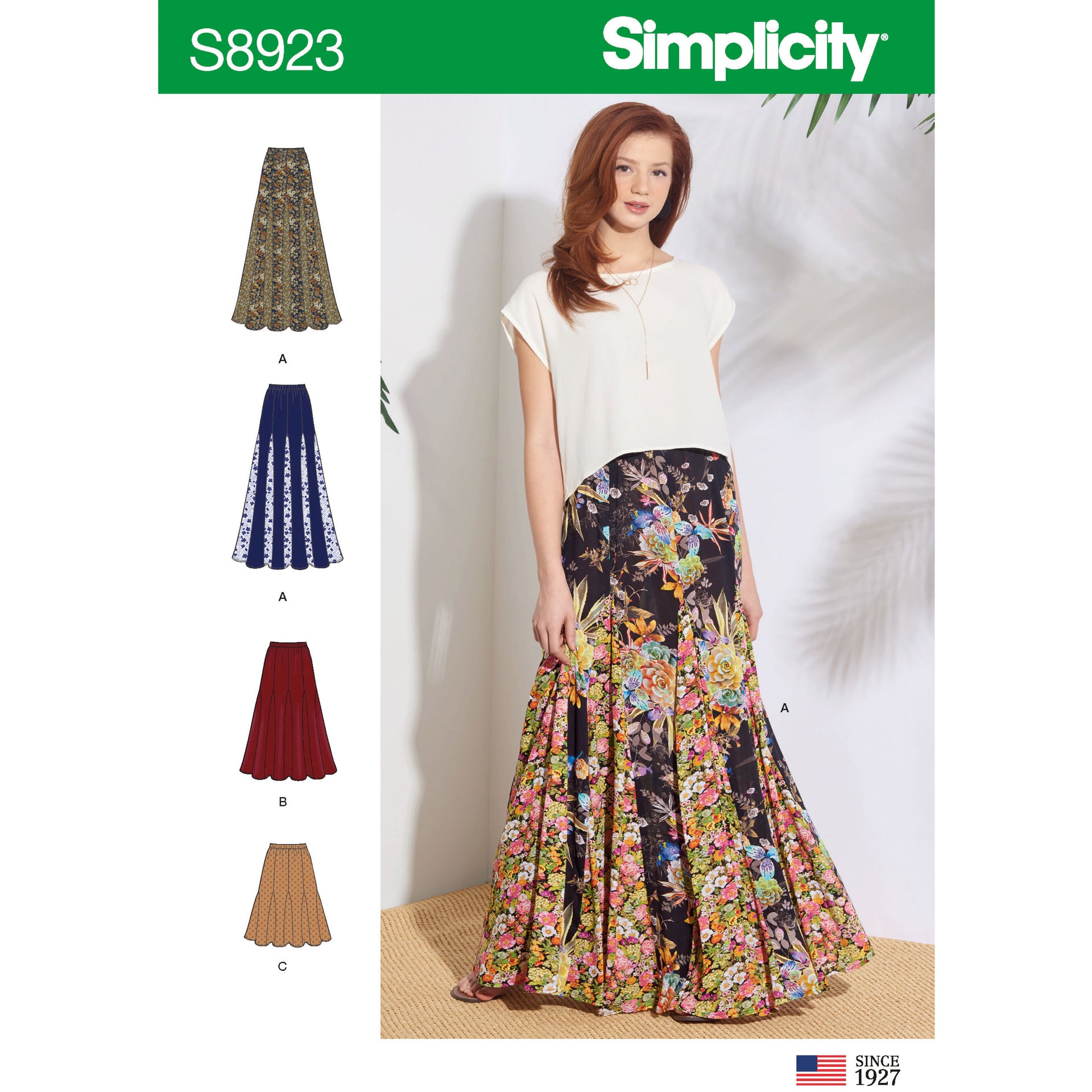 Simplicity Pattern S8923 Misses' Pull-On Skirts Sewing