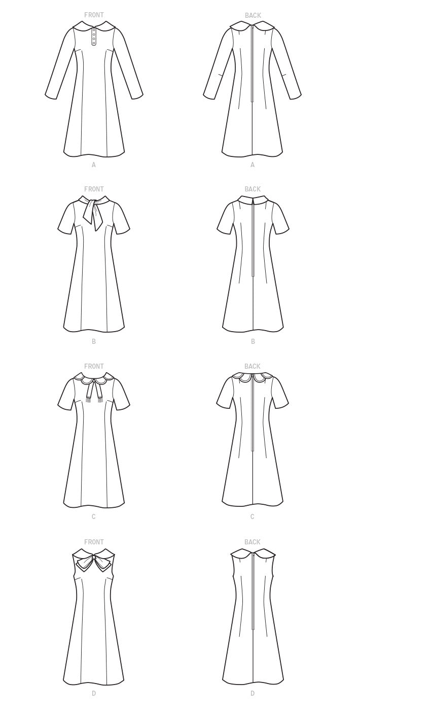 Simplicity Sewing Pattern S9104 - Misses' Vintage Dresses With Sleeve My Sewing Box Simplicity Sewing Pattern S9104 - Misses' Vintage Dresses With Sleeve My Sewing Box