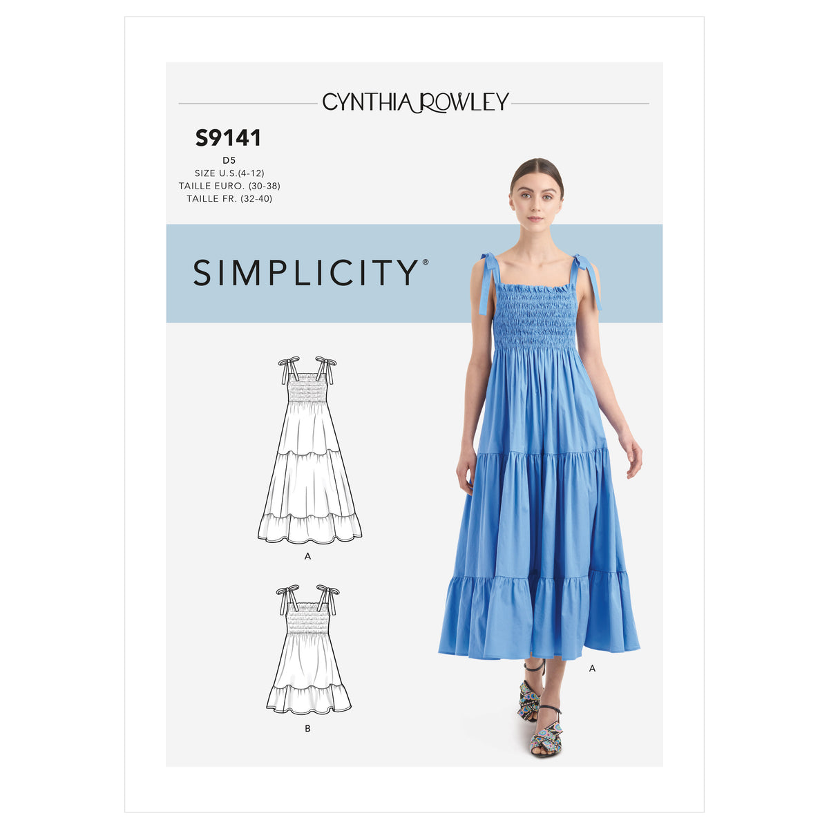 Simplicity Sewing Pattern S9141 - Misses' Dress With Shirred Bodice ...