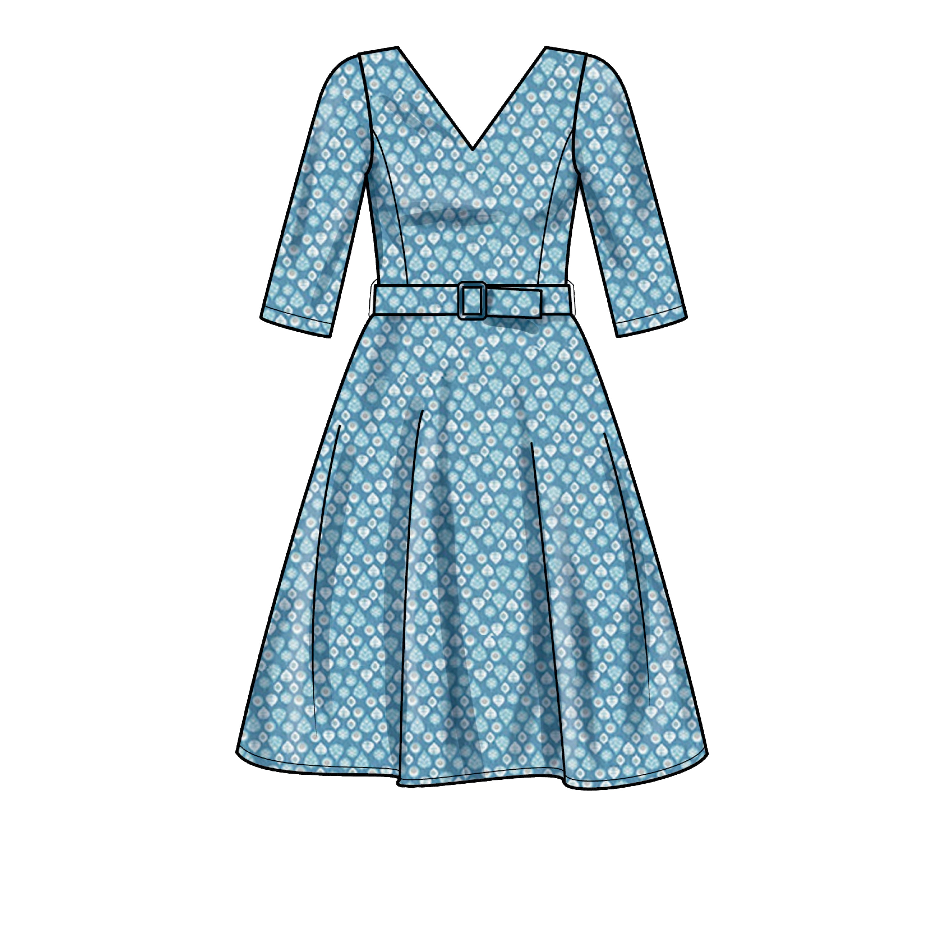 Women's Garments 1 (Become a Pattern 　l1 V1968 (PDF) | Misses' Knit Dresses | Vogue Patterns