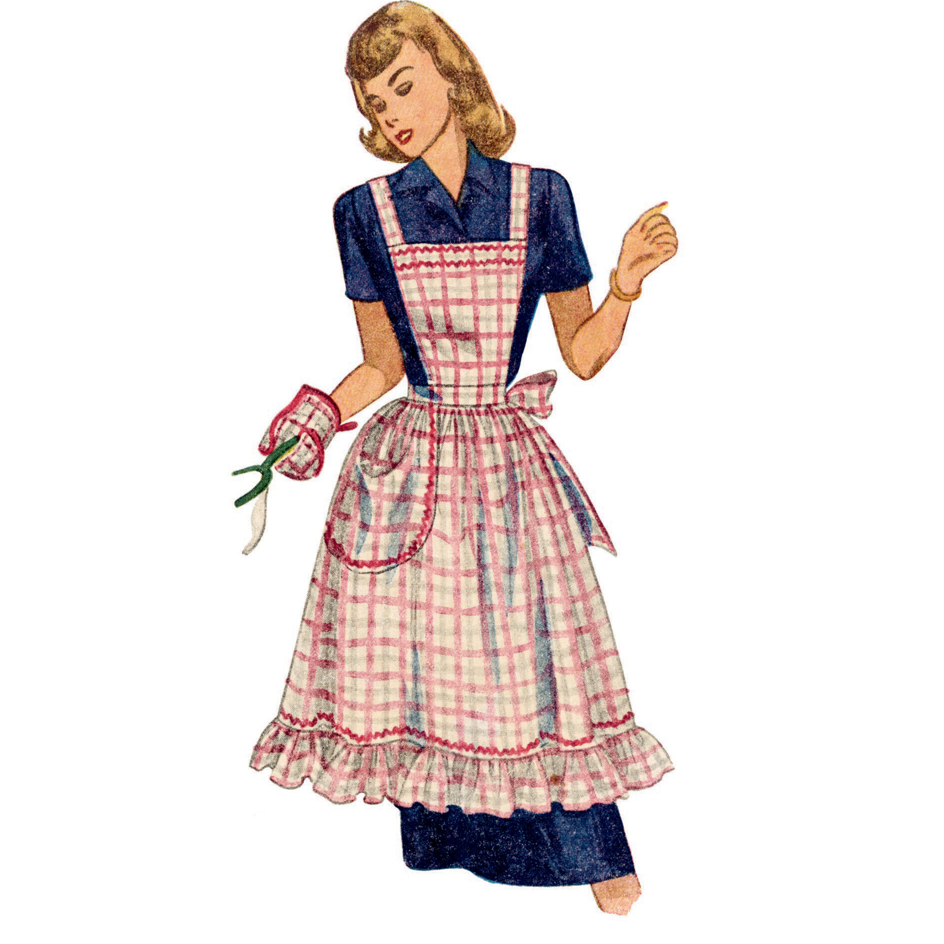 Vintage shop apron patterns