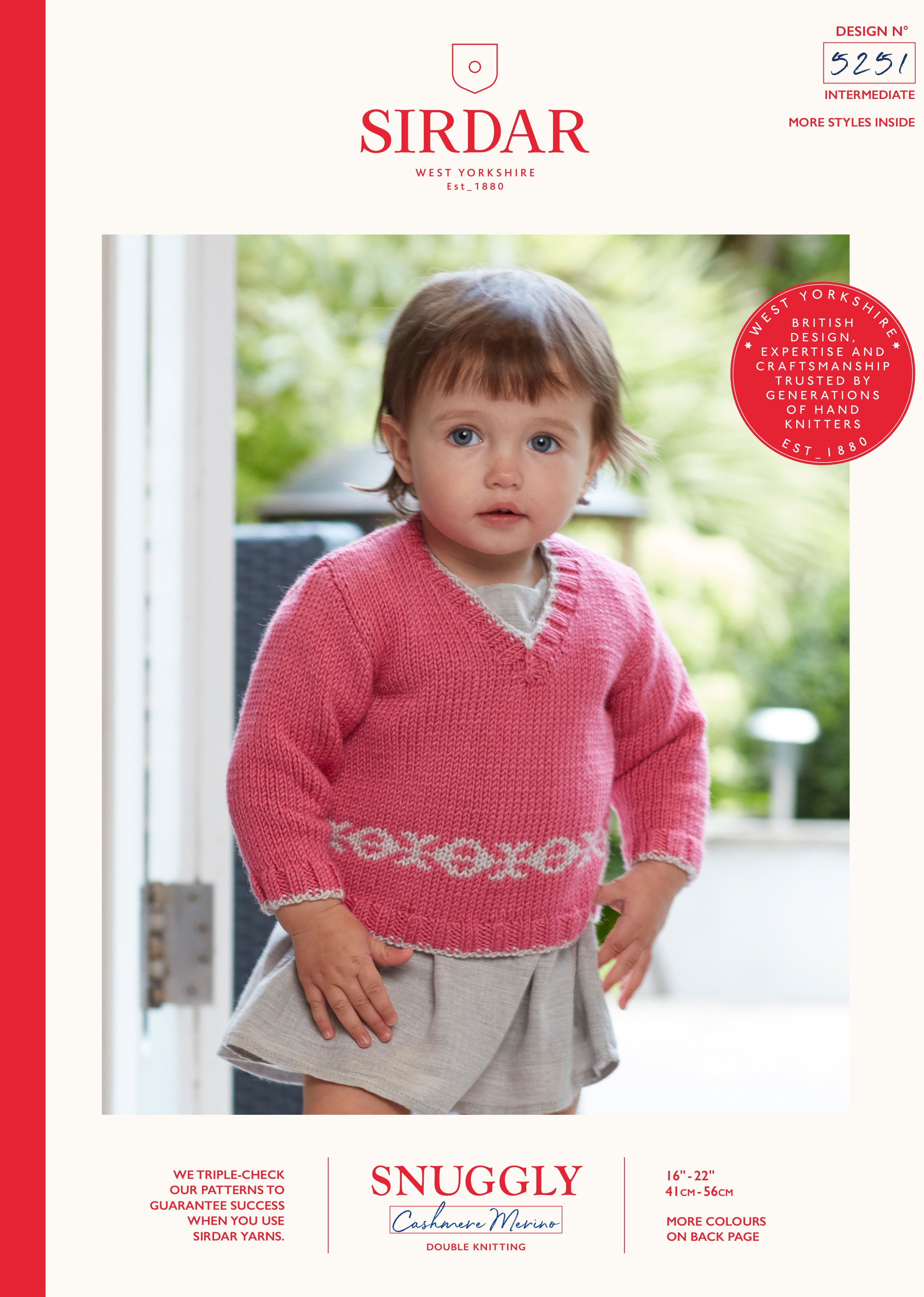 Sirdar Snuggly Cashmere Merino Knitting Pattern 5251 Baby