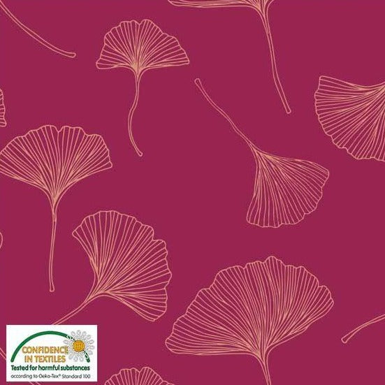 Stof of Denmark Floral Fans Avalana French Terry Fabric Stretch