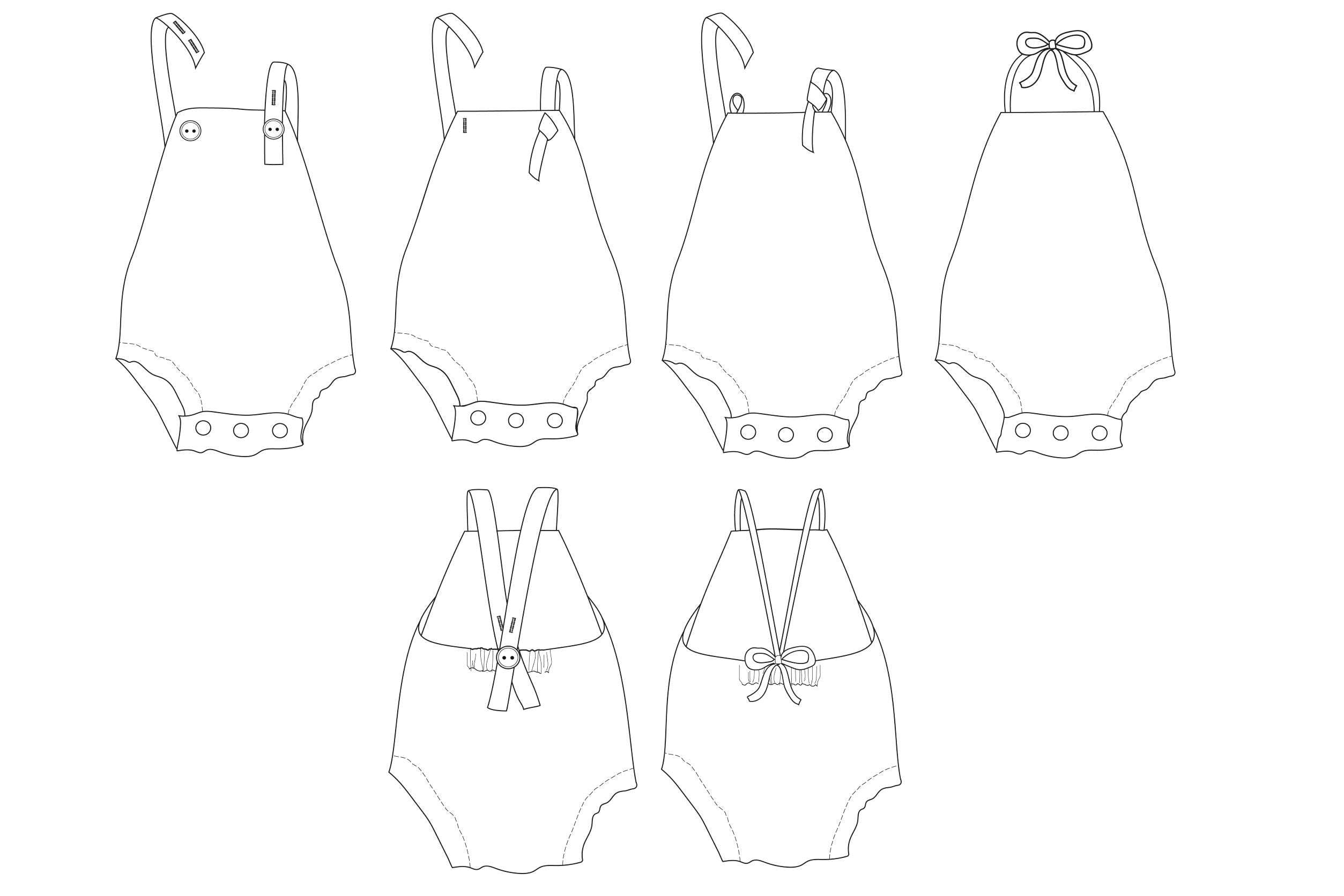 Waves & Wild Children's Wild One Bubble Romper | PDF Sewing Patterns