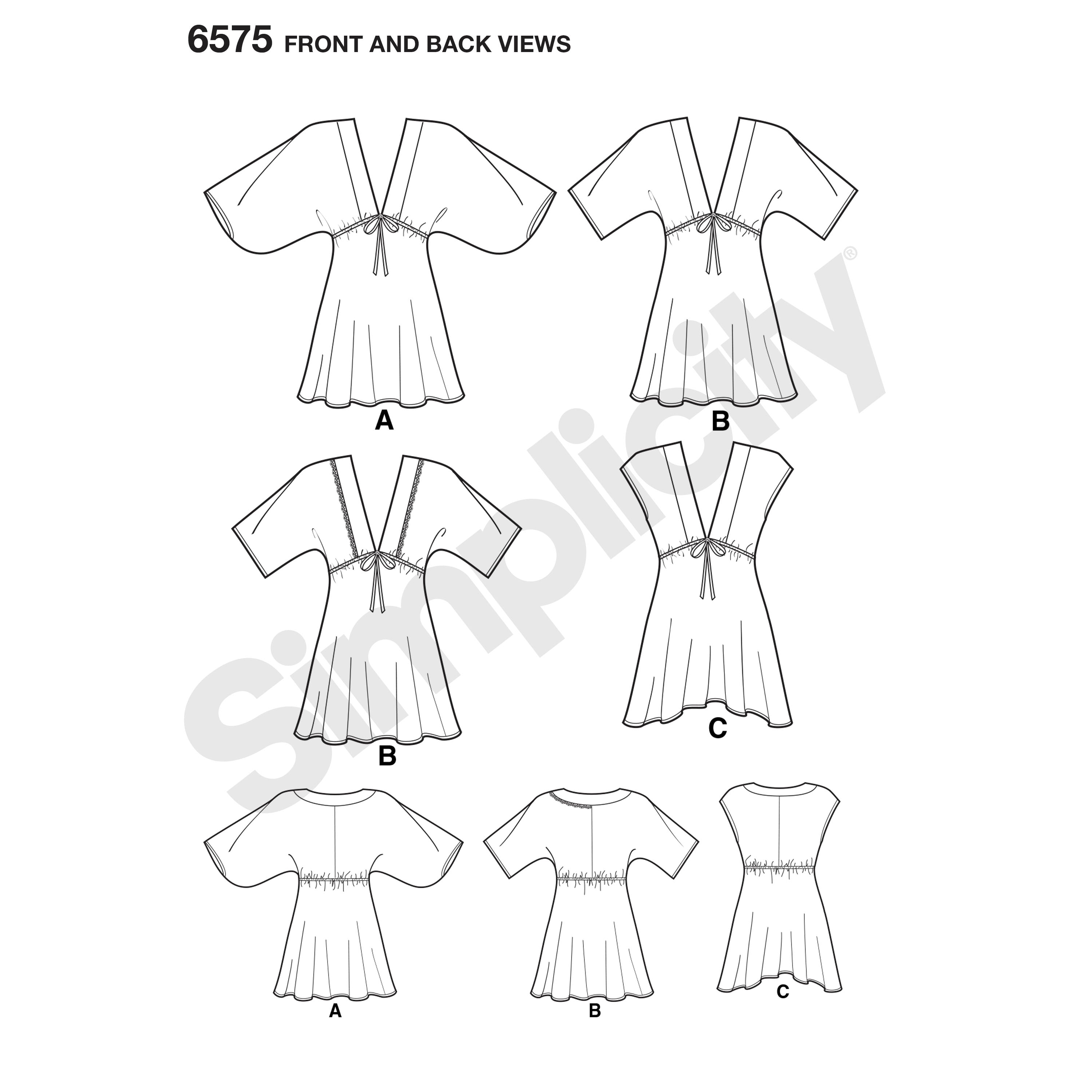 New Look Sewing Pattern 6575 - Misses' Tunics – My Sewing Box