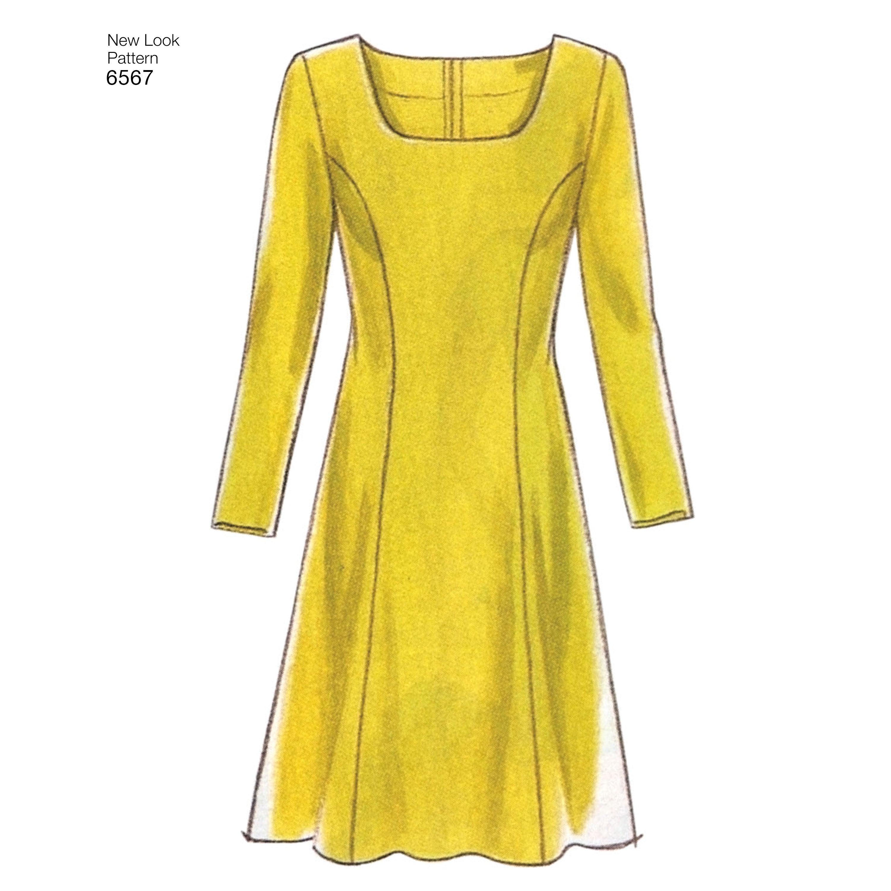 New Look Misses Dress Size A New Look 6567 Misses Dress Sewing