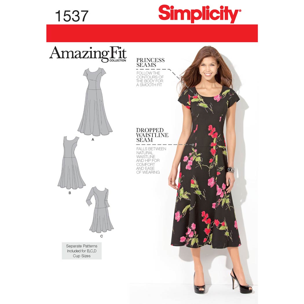 Simplicity 1537 - Women's and Plus Size Amazing Fit Dress