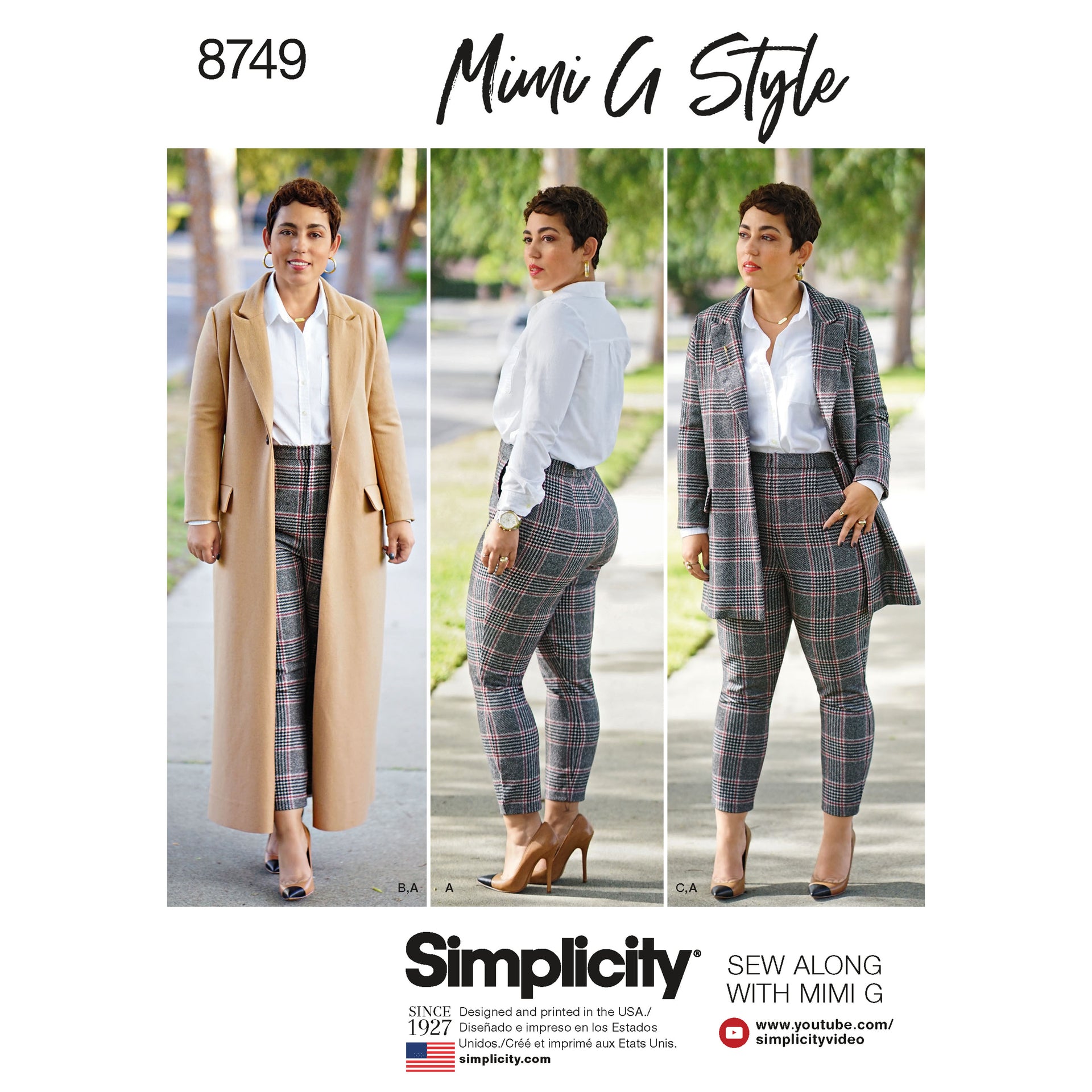 Simplicity S8749 Women's Plus Size Mimi G Style Coat and Pant