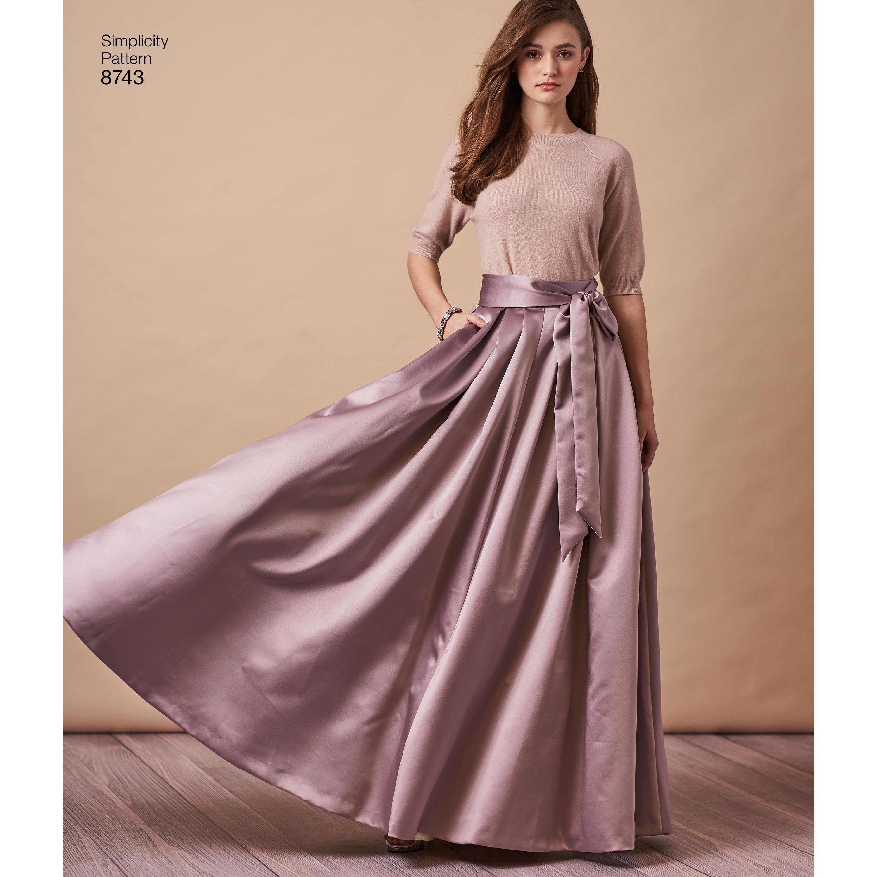 The Evie Bias Skirt Sewing Pattern by Tessuti | The Hemming